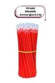 30 Silinebilir Kalem Kırmızı uç Kumaş çizmek için Isıyla Uçan Kalem  Evrak yazmak için Silinebilir Kalem Jel Kalem - 1