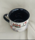 Bardak Kupa Seramik Kulplu 200 ml Yöresel Meşrubat Su Kahve Bardağı Antalya Görselli - 3