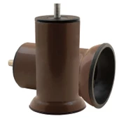 Mobilya Metal Yatak Kanepe Baza Koltuk Orta Destek Ayağı M8 Civata Kahverengi Metal Ayak 10 Cm 4 Adet thumbnail 4