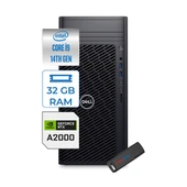 Dell Precision 3680 I9-14900 Vpro 32GB Ddr5 2tb SSD Nvidia RTX2000/16 GB Windows 11 Pro Masaüstü Bilgisayar LG16IAX10HP11 + Zettausbbellek thumbnail 1