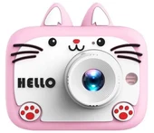 Mini Karikatür Çocuklar Dijital Kamera 1080P Pembe KS102 - 1