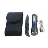 F.B.I F-91 Zoomlu XHP-50 Güçlü Işik Taşıma Çantalı 2 Li Set - 1