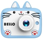 Mini Karikatür Çocuklar Dijital Kamera 1080P Mavi KS102 - 1