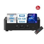 Asus Nuc 14 Pro Slim Kit Intel Ultra Core Ultra 5 125H 64GB Ddr5 4tb SSD Intel® Arc™ Freedos Yapay Zeka Destekli Mini Bilgisayar 90AR0062F20 + Zettausbbellek - 1