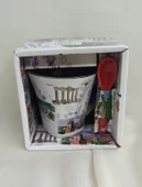 Bardak Kupa Seramik Kulplu 100 ml Yöresel Meşrubat Su Kahve Bardağı Antalya Görselli - 3