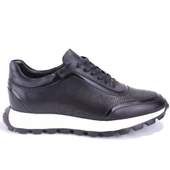 Dagoster DMA78-24210 Siyah Ortopedik Günlük Spor Erkek Deri Ayakkabı thumbnail 2