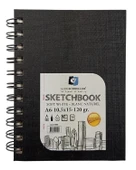 Alex Schoeller Sketchbook Sert Kapak Eskiz Defteri A6 Spiralli Soft White Çizgisiz ALX995 - 1