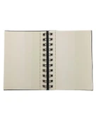 Alex Schoeller Sketchbook Sert Kapak Eskiz Defteri A6 Spiralli Soft White Çizgisiz ALX995 - 2