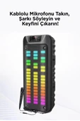 Gts-1852 Taşınabilir Rgb Ledli Bluetooth Hoparlör Usb-tf Siyah - 5