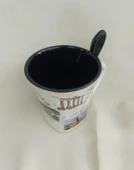 Bardak Kupa Seramik Kulplu 100 ml Yöresel Meşrubat Su Kahve Bardağı Antalya Görselli - 5