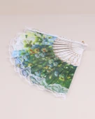 Desenli Plastik Yelpaze thumbnail 3