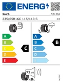 Sava 235/65R16C 115/113S TRENTA 2 Oto Yaz Lastiği (Üretim Yılı: 2025) - 2