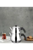 YUNUSOĞLU HOME Antonio Mini Boy Siyah Çaydanlık Takımı - 3