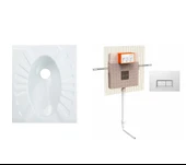 Creavit Omega Çevre Yıkamalı Hela Taşı + VitrA Gömme Rezervuar Set - 2