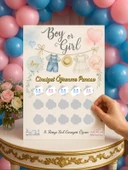 Cinsiyet Partisi Kazı Kazan Tahmin Panosu Kız 34x48 cm thumbnail 1