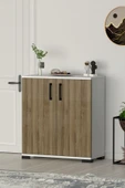 Athena Çok Amaçlı 2 Kapaklı ,Kahve Köşesi,Mutfak,Banyo, Kiler Dolabı Meşe - 3