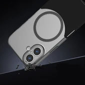 Apple iPhone 16 Kılıf M-Safe Şarj Özellikli Mıknatıslı Zore Duble Kapak - 4