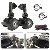 Enduro GS Serileri Uyumlu Motosiklet LED Sis Farı Yüksek Performans Metal Gövde 12V-24V 40W 2 Adet - 1
