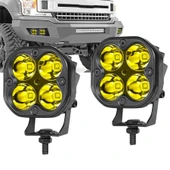 Off Road Ve Arazi Aracı 3 inç Amber Sarı Renk Çalışma Ve Sis Lambası 2 ADET thumbnail 1