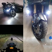 Enduro GS Serileri Uyumlu Motosiklet LED Sis Farı Yüksek Performans Metal Gövde 12V-24V 40W 2 Adet - 2