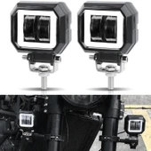 Motosiklet Atv Sis Farı Angelli 2 ADET SET ANGEL RENK SEÇENEKLİ - 1