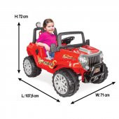 Pilsan Ranger UK 12 V Akülü Araba Kırmızı (05-107) - 2