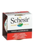 Schesir Ton Balıklı Karidesli Jöleli Kedi Yaş Maması 85 Gr X 6 Adet - 1