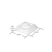 Plastik Mini Kap Kapağı (Düz) 120cc - 120 Adet - 2