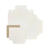 Montajsız Çikolata Kutusu (Beyaz) 500 gr - 25 Adet thumbnail 1