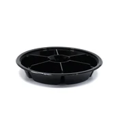 Yuvarlak 7 Bölmeli Siyah Kap - 50 Adet thumbnail 1