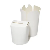 Karton Noodle ve Döner Kutusu Beyaz 16 oz - 50 Adet thumbnail 2