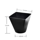 Plastik Mini Kap Siyah 240 cc - 24 Adet - 2