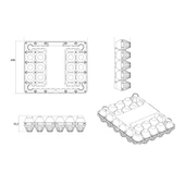 30 Bölmeli Yumurta Viyolü Seti - 100 Adet thumbnail 3