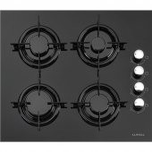 Luxell Opall 15 Program Dokunmatik Dijital Turbo Siyah Cam Ankastre Set - 4