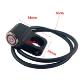 Motosiklet Led Far Aç Kapa Metal Anahtar Tekli Buton Swich 2 modlu - 5
