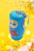 Ahşap Matruşka Bebek Anahtarlık Mavi 5cm Büyük Boy thumbnail 6