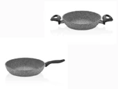 Falez 26 CM Granit Tava ve 22 CM Granit Sahan Seti thumbnail 1