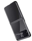 Galaxy Z Flip 3 Kılıf Zore Kıpta Metal Görünümlü İnce Kılıf thumbnail 6
