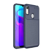 Huawei Y6S 2019 Uyumlu Karbon Desenli Negro Silikon Kılıf thumbnail 2