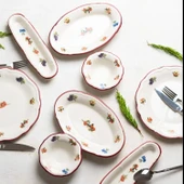 Porser Rustik Grace Fulya 14 Parça Kahvaltı Takımı - 1