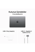 13-inch MacBook Air: Apple M3 chip with 8-core CPU and 10-core GPU, 24GB, 512GB SSD - Uzay Grisi - 9