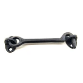 Antika Tarz Dekoratif Pirinç Maymuncuk Çengeli - 13cm, Oksit - 1