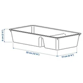 IKEA Bıllıngen Bölmeli Çekmece Dolap Içi Düzenleyici Beyaz 17 X 32.5 Cm Kutu thumbnail 4