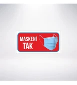 Maskeni Tak 20x10 Sticker 20X28 Cm - 1