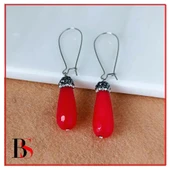 Akik Doğal Taş Kadın Küpe - 1