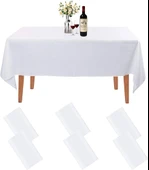 BEYAZ MASA ÖRTÜSÜ VE GOLD MASA ETEĞİ thumbnail 3