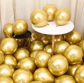 2 YAŞ KRAFT TEMA GOLD ,BEYAZ, KUM BALON+ BANER SETİ - 3