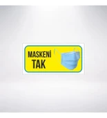 Maskeni Tak 20x10 Sticker 20X28 Cm - 1