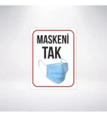 Maskeni Tak Sticker 20X28 Cm - 1