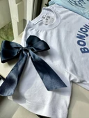 Bonjour Le Monde Kız Çocuk Takımı – Beyaz/Açık Mavi - 3